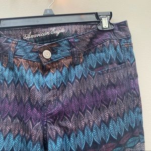 Beautiful feather jeans